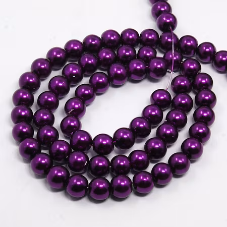 Glaspärlor Purple, 8mm