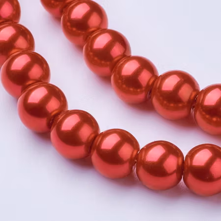 Glaspärlor Crimson 8mm