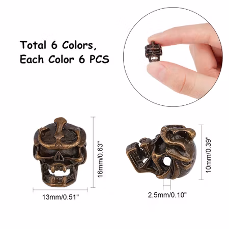 Zink Alloy Dödskalle