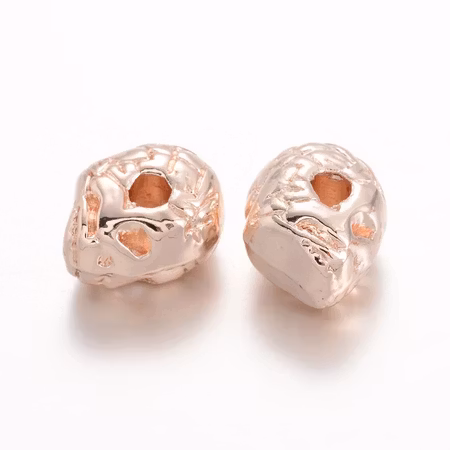 Zink Alloy Dödskalle rose gold