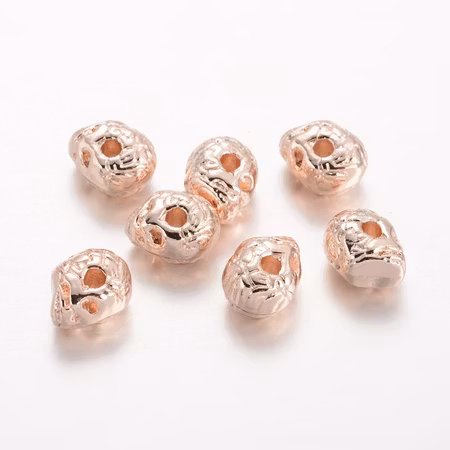 Zink Alloy Dödskalle rose gold
