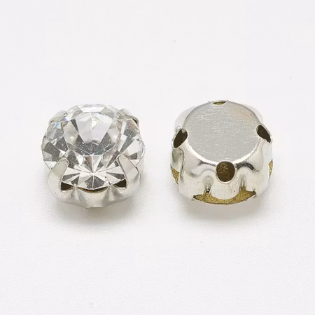 Sew on kristaller crystal glas 8mm