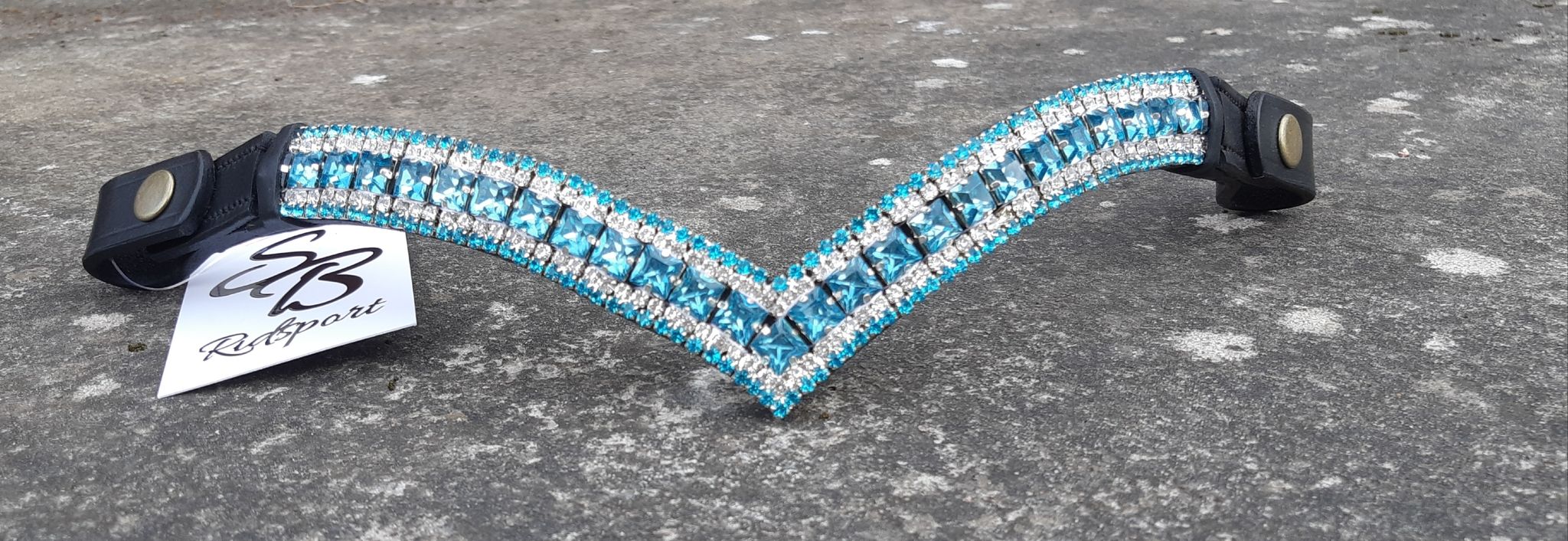 NI pannband turkos/vit 3xfull-6xfull (flera färger)