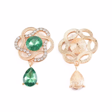 Kristallsmycke flower rose gold (flera färger)