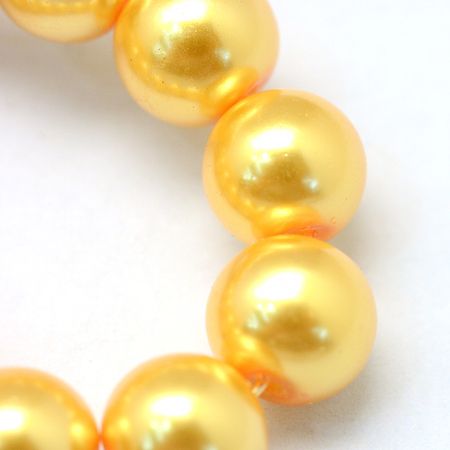 Glaspärlor Gold 8mm