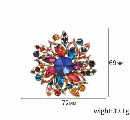 Smycke med strass (flera färger)