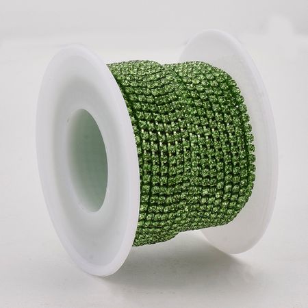 Strasslänk Peridot SS12, 10 yard, rulle