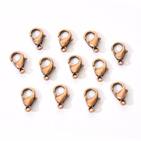 Karbinhake red copper 12x6mm