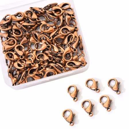 Karbinhake red copper 12x6mm