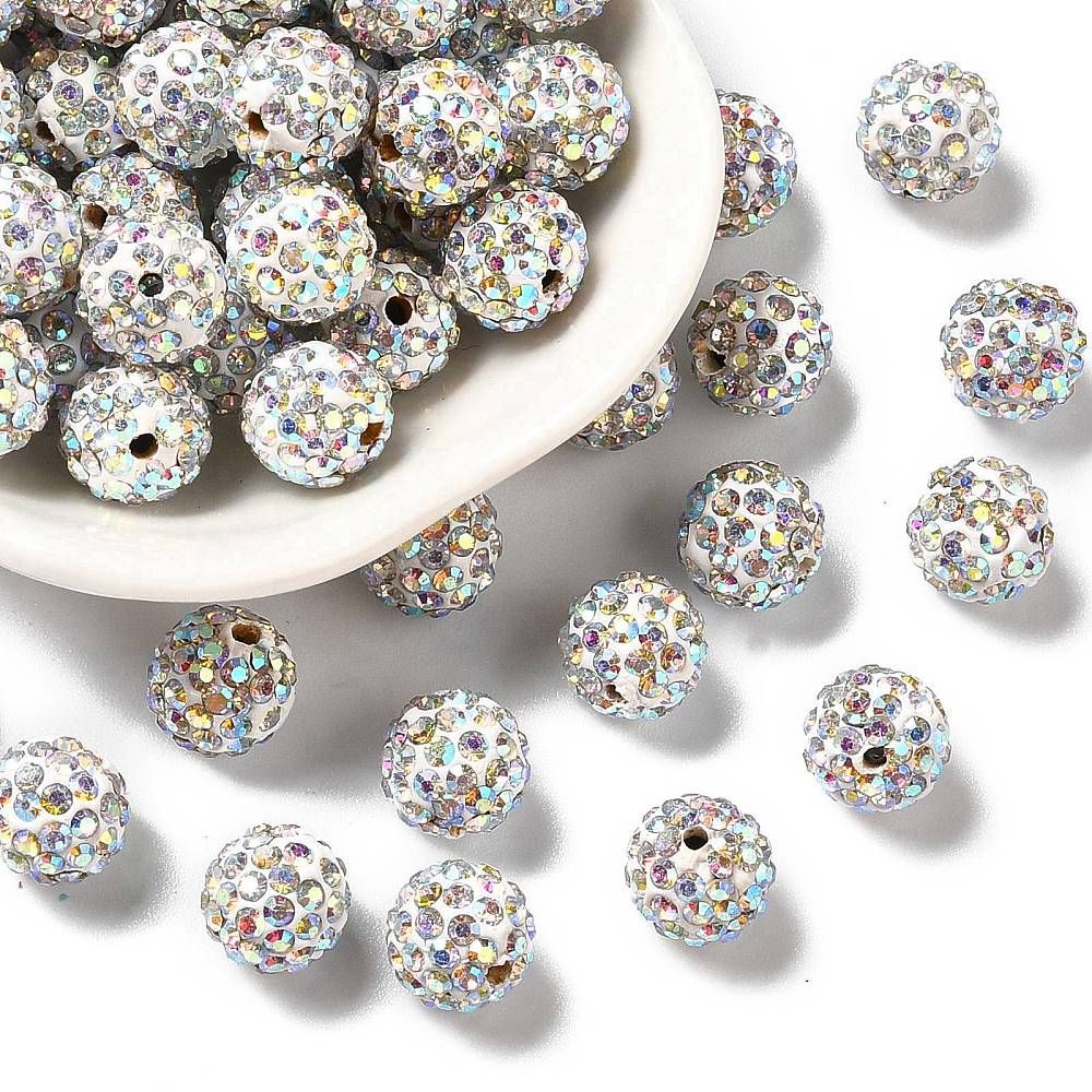 Shamballa crystal AB 10mm