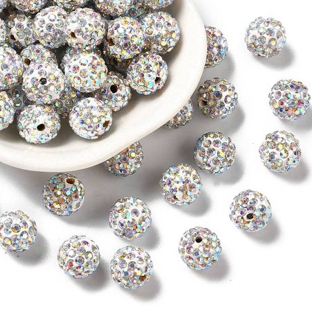 Shamballa crystal AB 10mm
