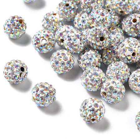 Shamballa crystal AB 10mm
