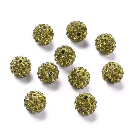 Shamballa Olive 10mm