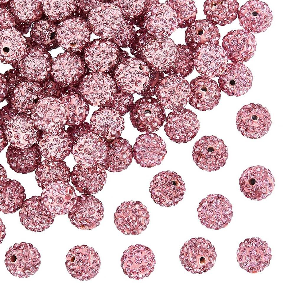 Shamballa  Light rose10mm