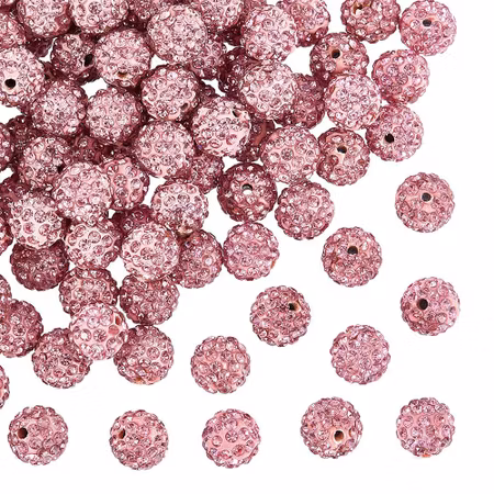 Shamballa  Light rose10mm