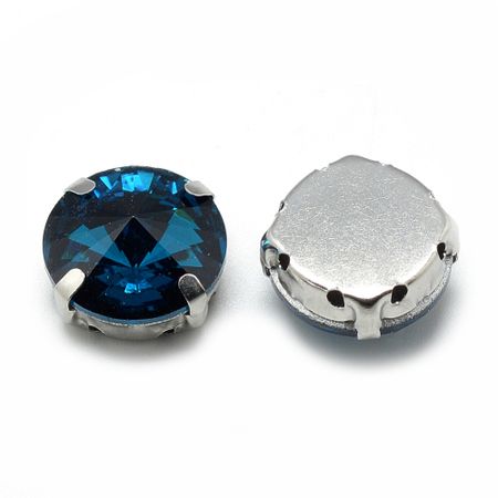 Sew on kristaller Teal glas 8mm