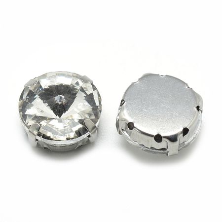 Sew on kristaller Crystal glas 18mm