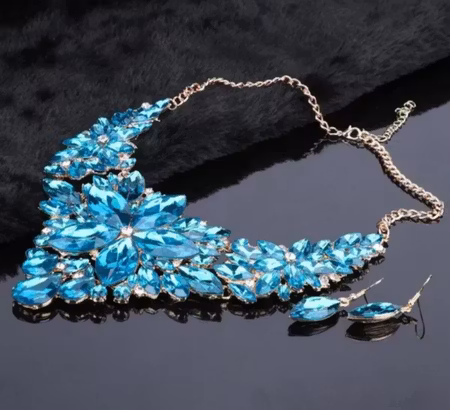 Big flower smycke (flera färger)