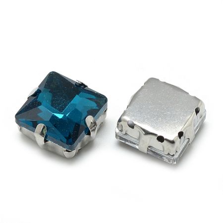 Sew on kristaller Teal glas 8mm