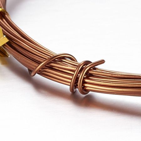 Rund aluminium wire 0,8mm, 10m (flera färger)