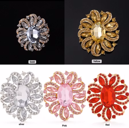 Smycke med strass (flera färger)