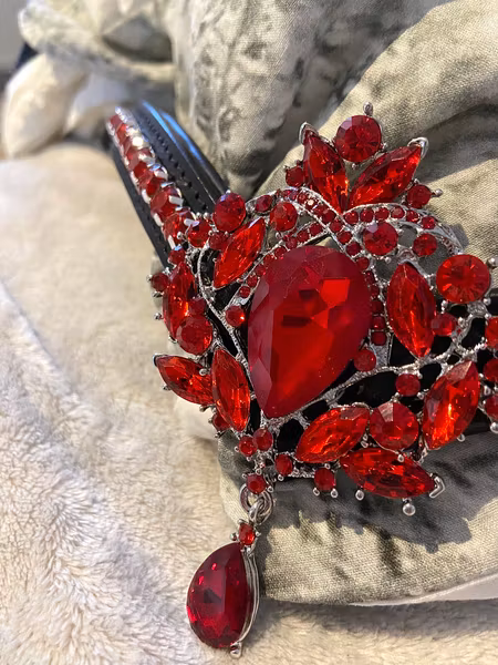 Rhinestone fire brick point back 8mm, ca 50st