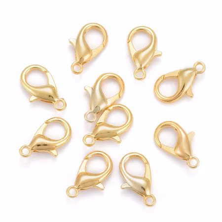 Karbinhake "guld" 16x8mm