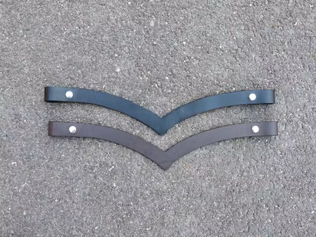 V-format pannband utan kanal, med tryckknappar, minishettis-xfull