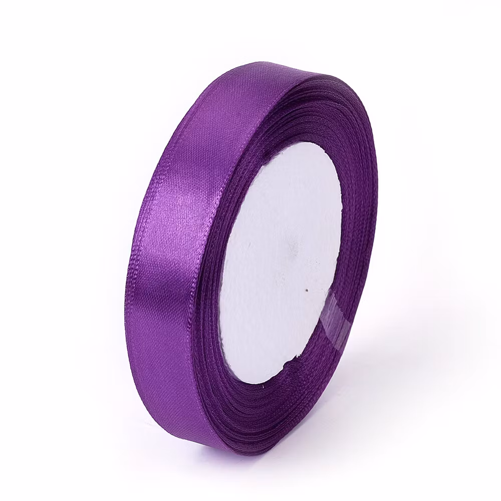 Lila satinband 16mm, 25 yard