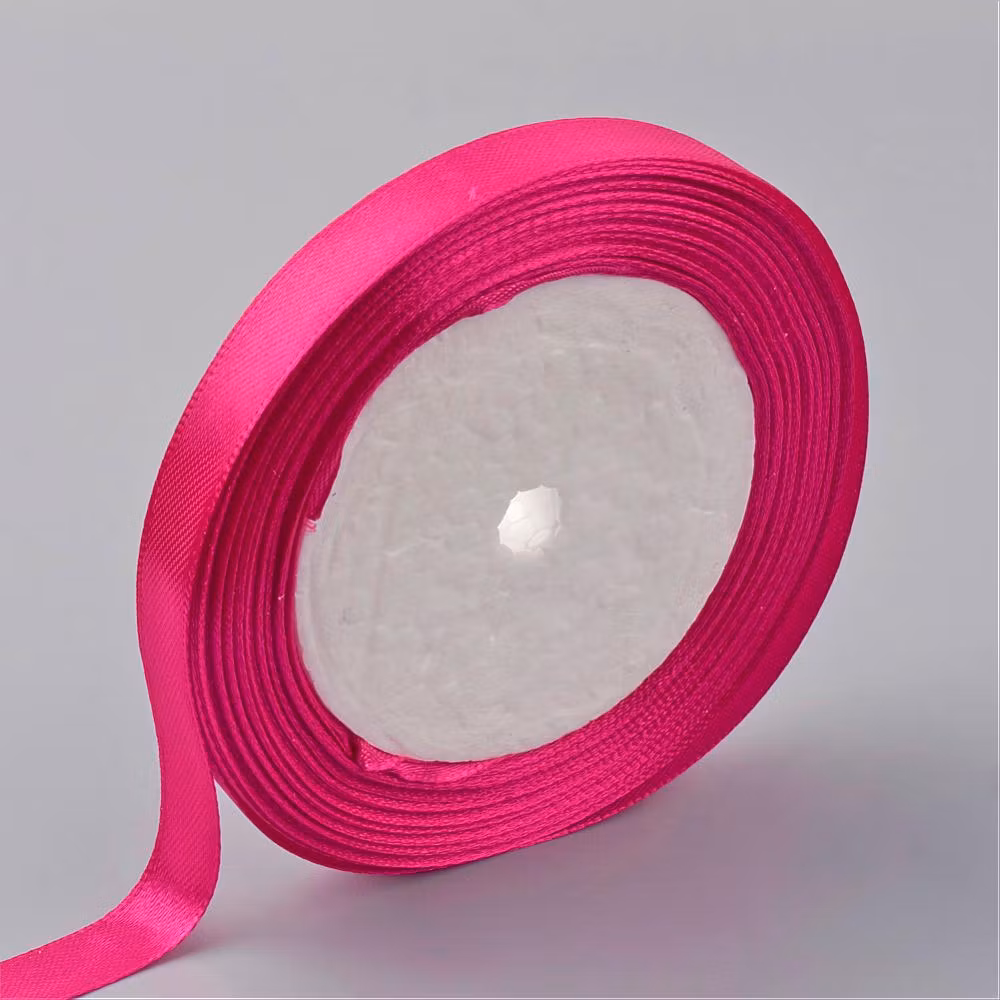 Deep pink satinband 16mm, 25 yard
