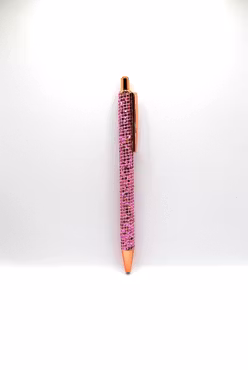 Glittrig penna - rosa