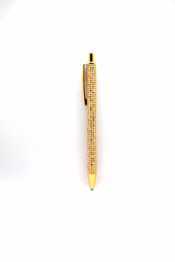 Glittrig penna - guld