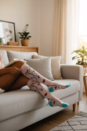 Stödstrumpa rosa sjukvård