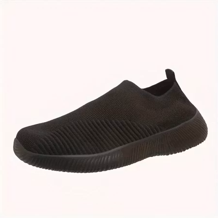 Serena sneakers - Lätta och Bekväma Slip-On Skor – Svart
