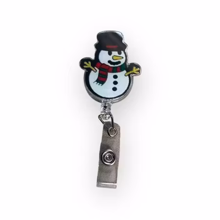 Korthållare snögubbe