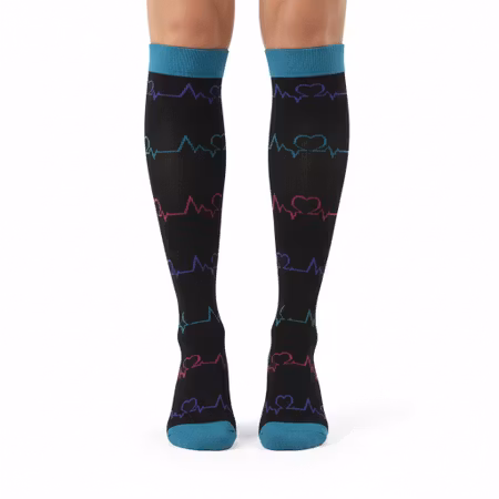 Stödstrumpa hjärtfrekvens