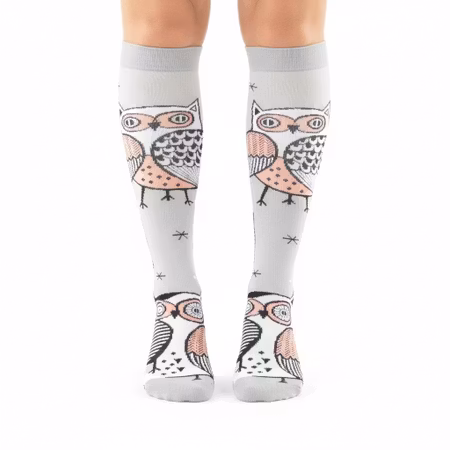 Uggla stödstrumpa
