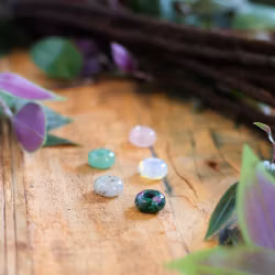 Spiritual Healing Dread Crystal Bead Set of 5 - Raw Roots