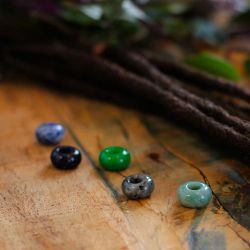 Power and Protection Energy Dread Crystal Bead Set of 5 - Raw Roots