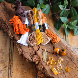 Orange Indian Spice Dekorations set-Raw Roots