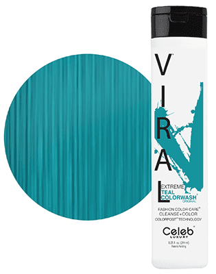 Viral Colorwash Schampo, Extreme Teal, Celeb Luxury