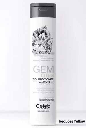 Gem Lites Colorditioner Silvery Diamond. Eliminates Unwanted Yellow , Celeb Luxury