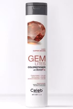 Gem Lites Colorditioner Amber Deep Copper Brown, Celeb Luxury