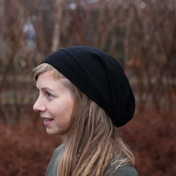 Thin Bamboo Satin Lined Bonnet Beanie - Raw Roots