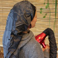 Long Hair Drying Cap- Raw Roots