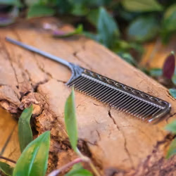 Steel Rat Tail Comb- Raw Roots