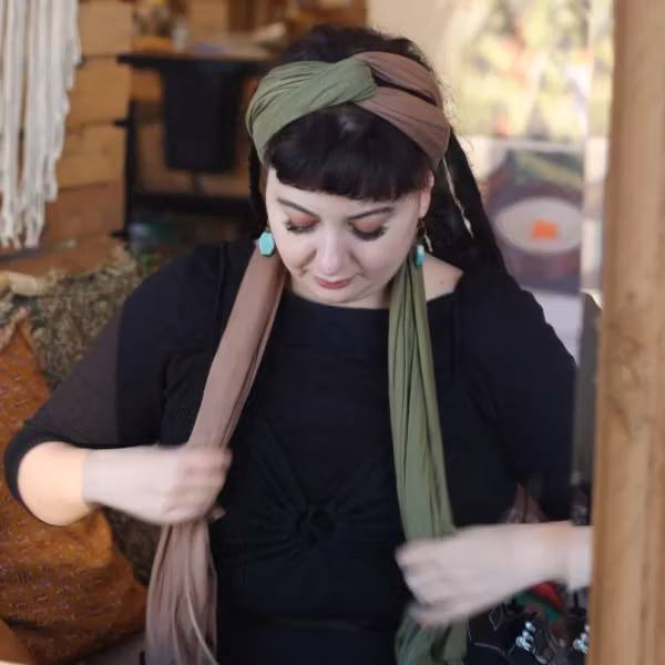 Stretchy Large Jersey Dreadlock Scarf - Raw Roots