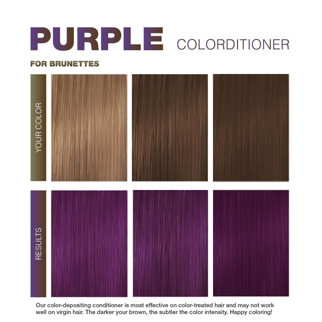 Purple FOR BRUNETTES,Viral Hybrid Colorditioner, Celeb Luxury