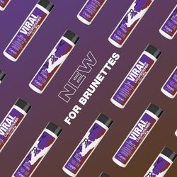 Purple FOR BRUNETTES,Viral Hybrid Colorditioner, Celeb Luxury
