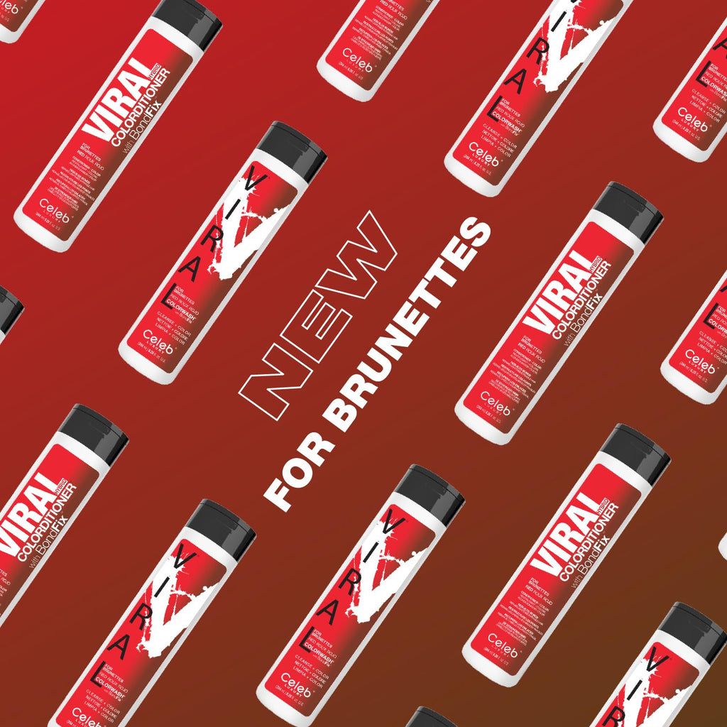 Red FOR BRUNETTES,Viral Colorwash Schampo, Celeb Luxury